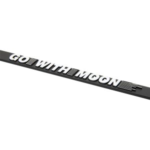 Photo5: Raised MOON Logo License Plate Frame for JPN size