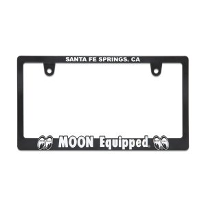Photo2: Raised MOON Equipped Logo License Plate Frame for JPN size