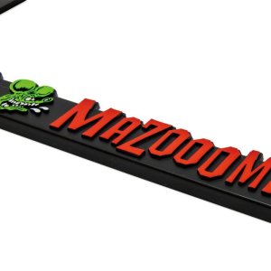 Photo6: Raised Rat Fink Face Logo License Plate Frame for JPN size