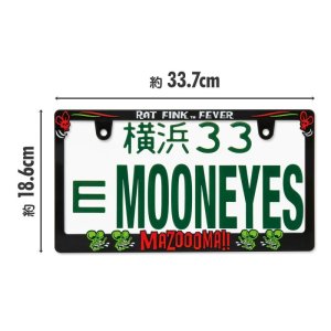 Photo8: Raised Rat Fink Face Logo License Plate Frame for JPN size