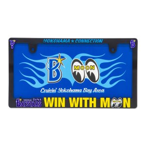 Photo2: Raised YOKOHAMA DeNA BAYSTARS x MOONEYES License Plate Frame for JPN size