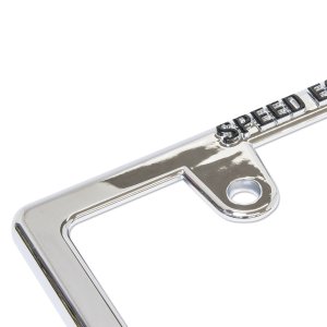 Photo5: Raised MOONEYES Logo Chrome License Plate Frame for JPN size