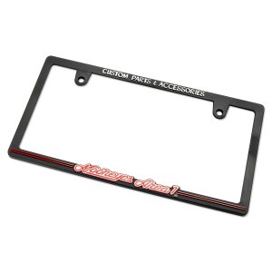 Photo5: Raised MOONEYES Area-1 Logo Skinny License Plate Frame JPN size
