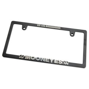 Photo5: Raised MOONEYES Logo Skinny License Plate Frame JPN size