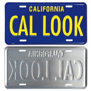 Photo2: California Steel License Plates CAL LOOK