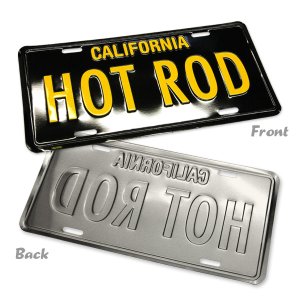 Photo2: MOONEYES California Steel License Plates HOT ROD