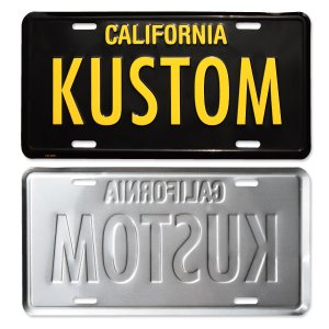 Photo2: MOONEYES California Steel License Plates KUSTOM