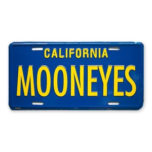Photo1: MOONEYES California Steel License Plates Blue