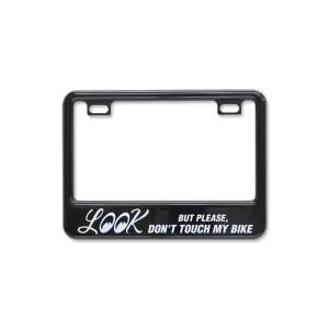 Photo2: 【50cc〜125cc】Licence Plate Frame for Small Motorcycle Black "LOOK"