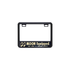 Photo2: 【50cc〜125cc】MOON Equipped License Plate Frame for Small Motorcycle Black