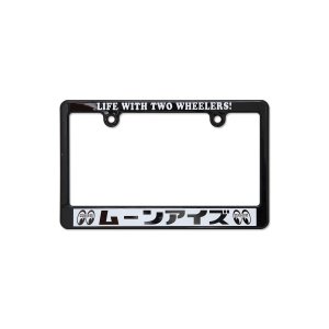 Photo2: *MOONEYES (Katakana) LIFE WITH TWO WHEELERS License Plate Frame for Motorcycle【for 126cc UP】