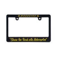 Black License Frame for Motorcycle "Share The Road with Motorcycle"