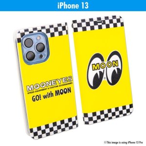 Photo1: MOON Checker iPhone 13 Flip Case