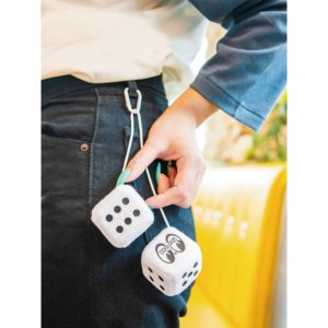 Photo3: MOON Mini Fuzzy Dice