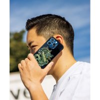 MOON Pinstripe Dragon iPhone 15 Pro Hard Case