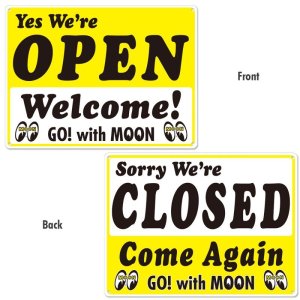 Photo3: MOON Open / Closed Sign Plate