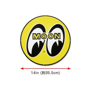 Photo2: MOON Steel Round Sign Small & Standard