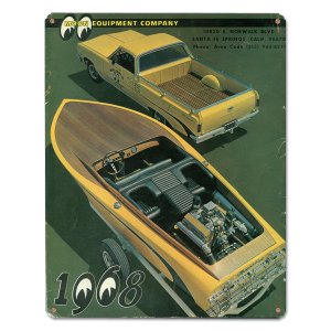 Photo1: Moon Vintage Sign Plate 1968 Back Cover