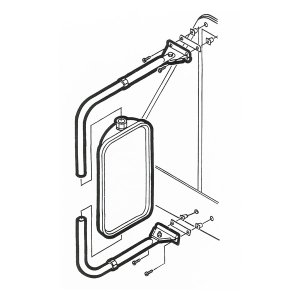 Photo3: Truck Swing Away mirror