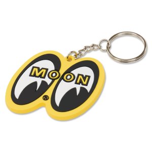 Photo4: MOON Yellow Eyeshape Key Ring