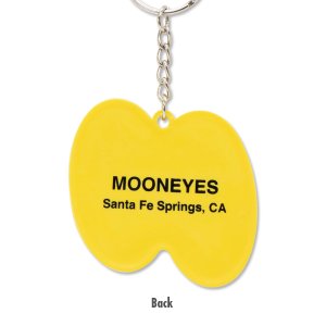 Photo3: MOON Yellow Eyeshape Key Ring
