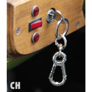 Photo4: MOON Double Carabiner key Holder