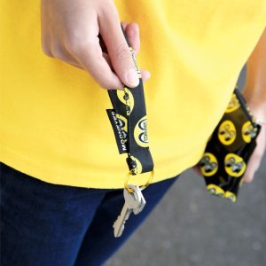 Photo1: MOON Fabric Key Ring