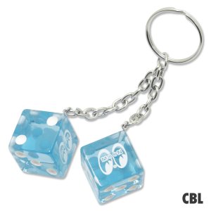 Photo5: MOON Twin Dice Keyring