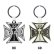Photo1: MOON Equipped Iron Cross Key Ring (1)