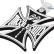 Photo4: MOON Equipped Iron Cross Key Ring (4)