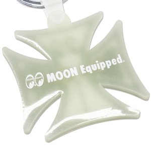 Photo5: MOON Equipped Iron Cross Key Ring
