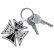 Photo6: MOON Equipped Iron Cross Key Ring (6)