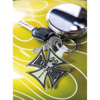 MOON Equipped Iron Cross Key Ring