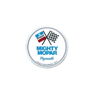 Photo1: HOT ROD Sticker MIGHTY MOPAR Plymouth Parts Sticker