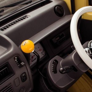 Photo3: MOONEYES Eyeball Shift Knob Yellow / Yellow Emblem
