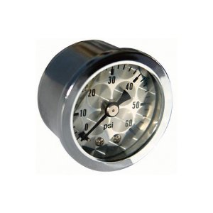 Photo1: Direct Mount Pressure Gages Engine-Turned Facia Face (0-60psi)