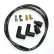 Photo1: MOON Equipped Black Silicon Spark Plug Wire set for H-D (1)