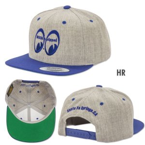 Photo5: MOON Equipped Eyeshape Wool Flat Visor Cap