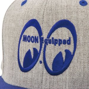 Photo7: MOON Equipped Eyeshape Wool Flat Visor Cap
