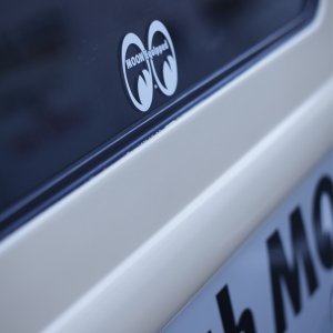 Photo4: MOON Equipped Eye Shape Die Cut Sticker