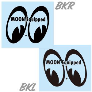 Photo2: MOON Equipped Eye Shape Die Cut Sticker