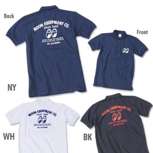 Photo3: MOON Equipped Speed Shop Polo Shirt