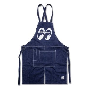 Photo2: MOON Equipped Canvas Apron Denim