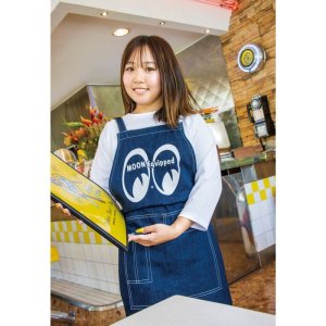 Photo1: MOON Equipped Canvas Apron Denim