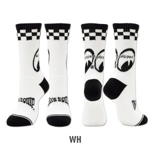 Photo4: MOON Equipped Checker Socks