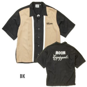 Photo6: MOON Equipped Two-tone Bowling Shirt