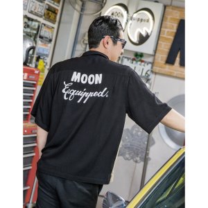 Photo4: MOON Equipped Two-tone Bowling Shirt