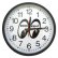 Photo1: MOON Equipped Giant Wall Clock 16" (1)