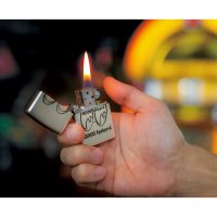 MOON Equipped Zippo Lighter