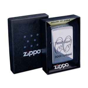 Photo6: MOON Equipped Zippo Lighter